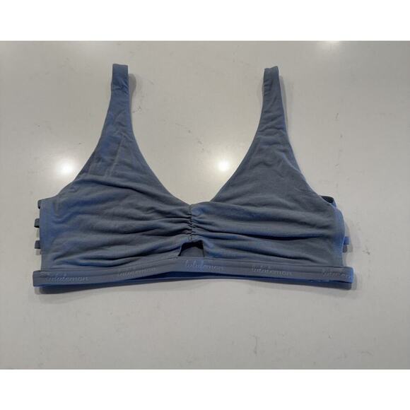 Lululemon Women’s Light Baby Blue Cut Front Side Bralette Wireless - Picture 1 of 4